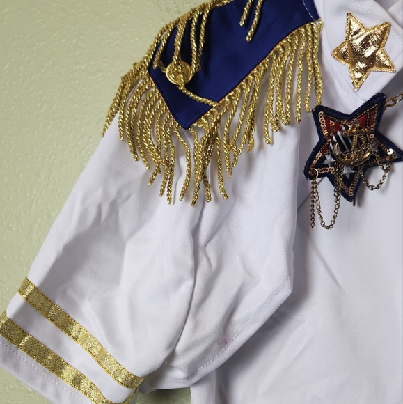 Cruise Ship Captain 2pc Costume Size Small - Picture 3 of 10